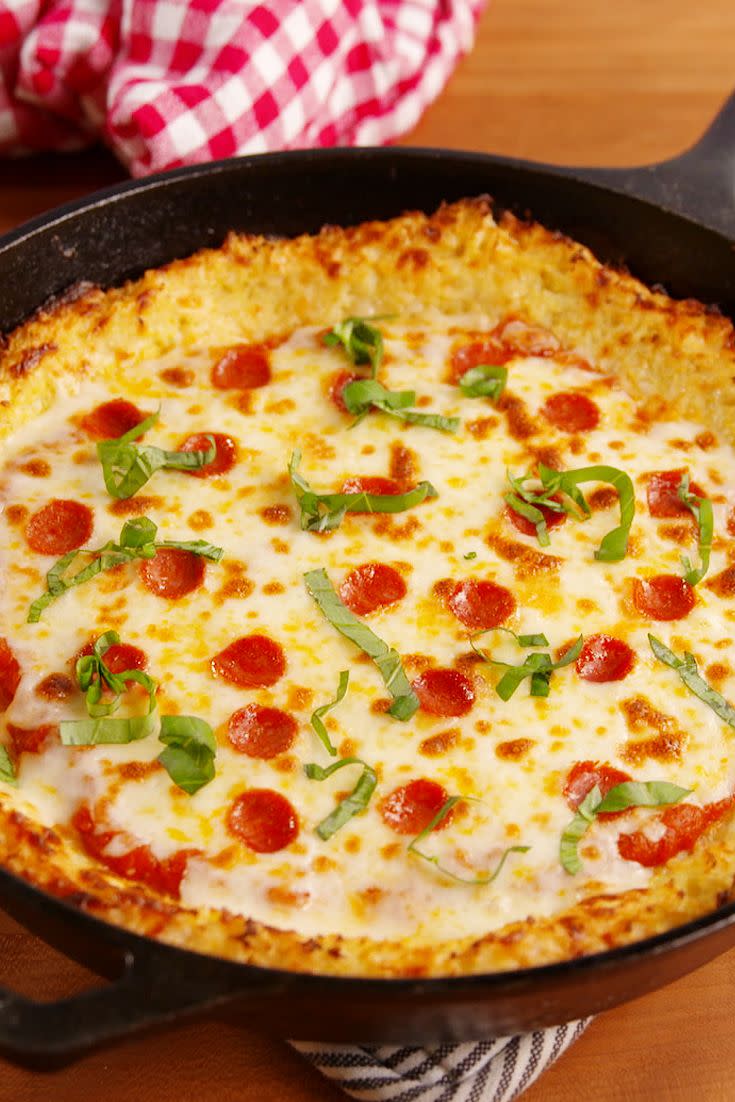 Deep Dish Cauliflower Pizza