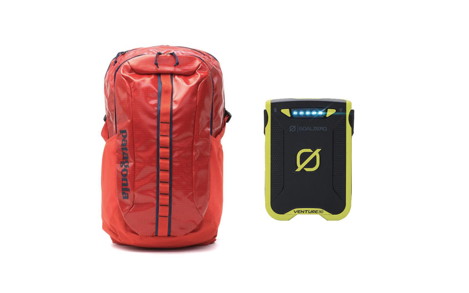 Weatherproof Backpack and Waterproof Power Bank