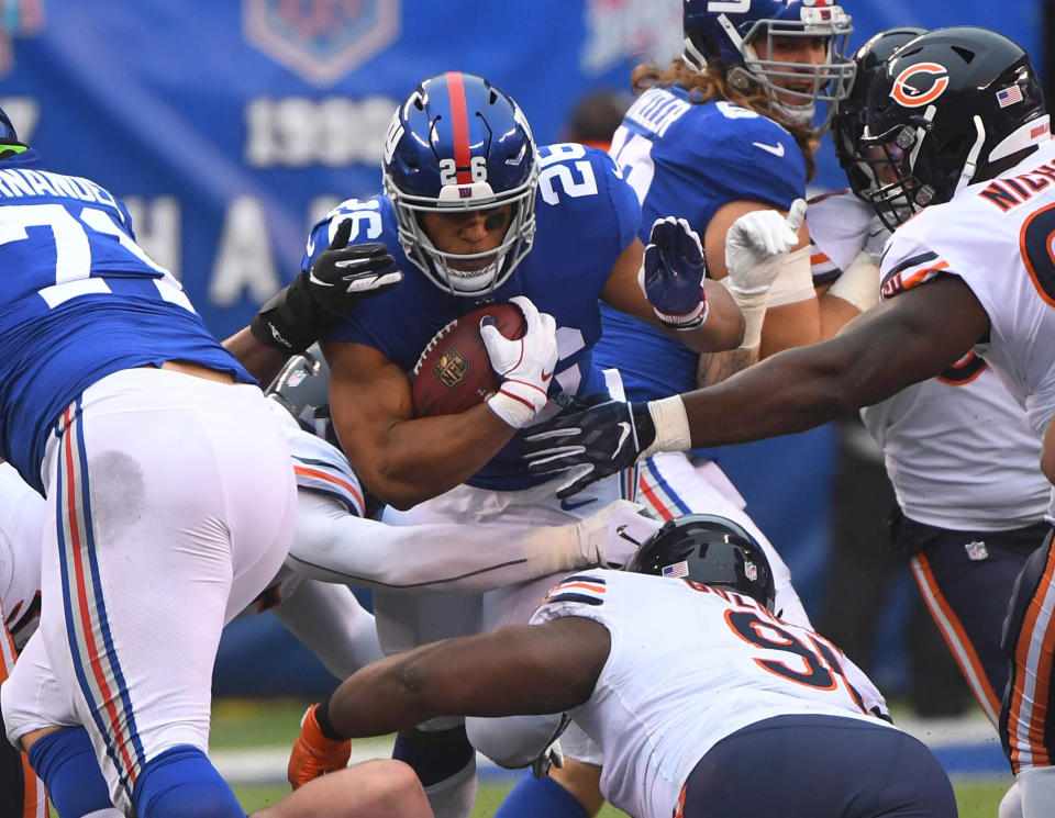Saquon Barkley has provided the spark that sees the Giants on the rise this season