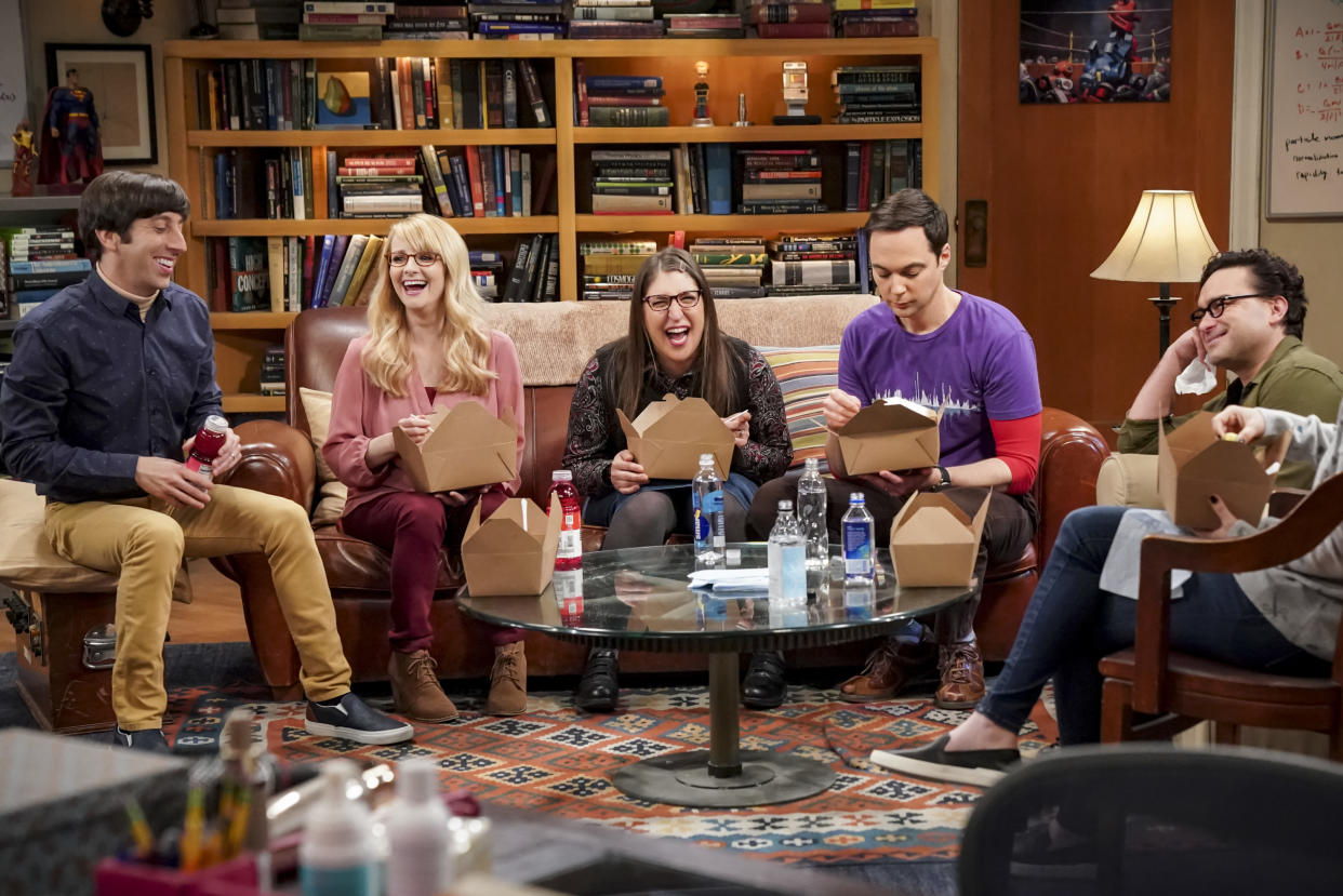 Die Bewohner der Physiker-WG in “Big Bang Theory” (Bild: Getty Images)