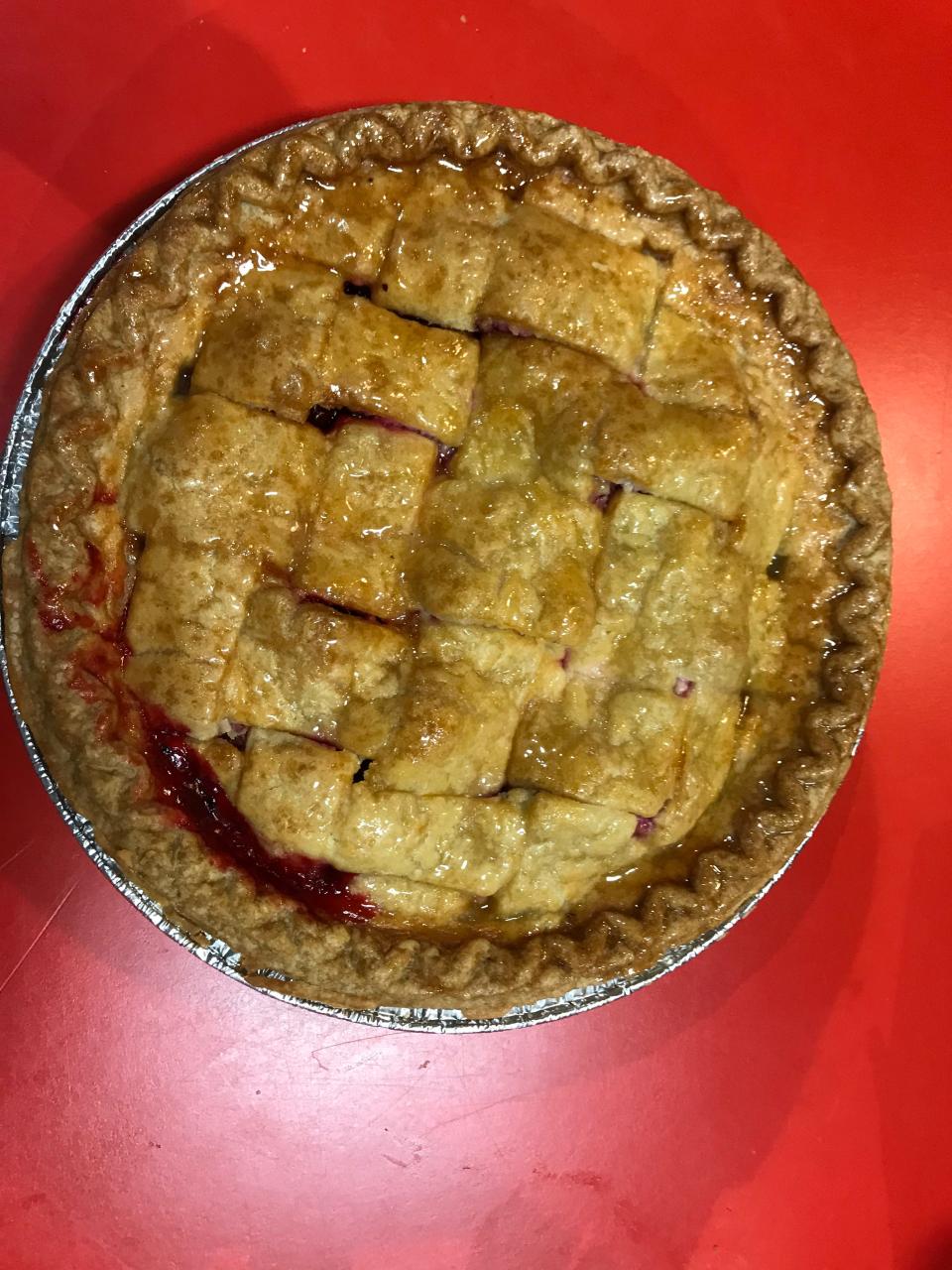 Becca's Bakery, located at 19 Commerce Street inside the Dutch County Farmer's Market in Flemington, has been in business for 12 years making, baking and selling pies, such as this Apple, from her and her mother's recipes.