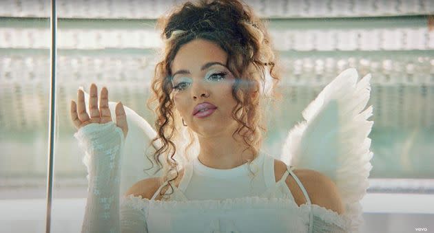 Jade Thirlwall in her Angel Of My Dreams music video