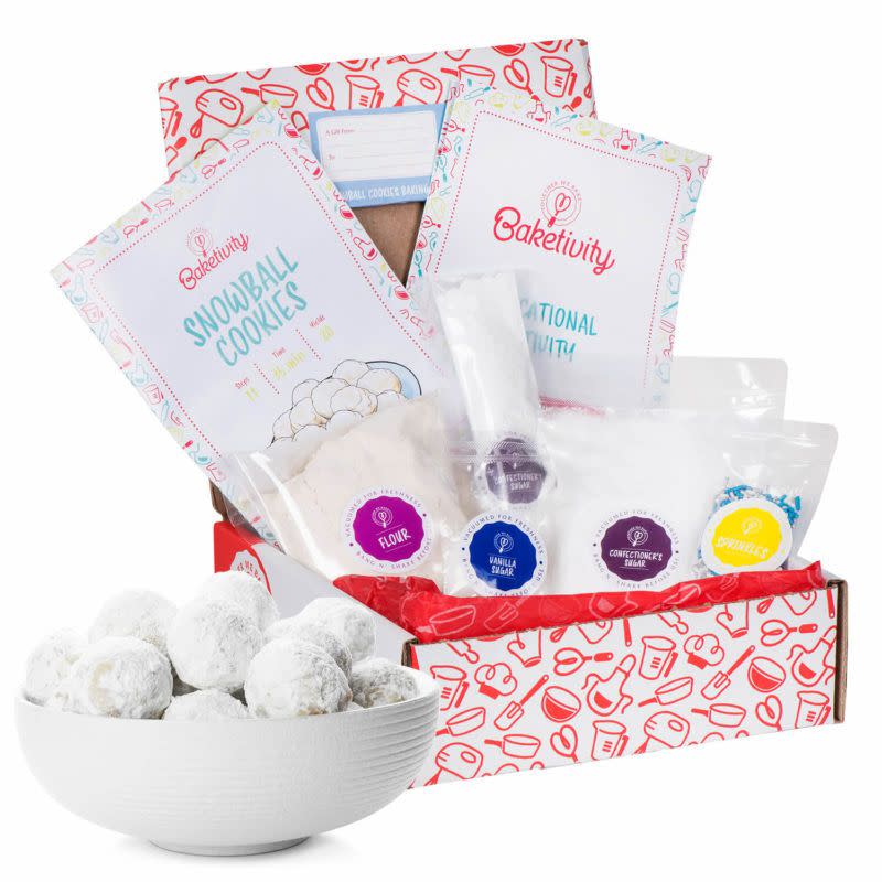 <p>From snowball cookies to whoopie pies the sweets are endless. These kid-friendly baking kits from Baketivity will have your little pastry chef whipping up desserts in no time. <strong>Each kit comes with pre-measured ingredients, a complete grocery list, and full step-by-step instructions</strong>. Kids (and parents) can learn about useful baking terms and use tools that they may not be accustomed to. Each box comes with three recipe cards and with your subscription, you can access a step-by-step videos. </p><p><em>Starts at $35 per month<br>Ages: 4-10</em></p><p><a class="link " href="https://go.redirectingat.com?id=74968X1596630&url=https%3A%2F%2Fbaketivity.com%2F&sref=https%3A%2F%2Fwww.goodhousekeeping.com%2Flife%2Fg5093%2Fsubscription-boxes-for-kids%2F" rel="nofollow noopener" target="_blank" data-ylk="slk:Shop Now;elm:context_link;itc:0;sec:content-canvas">Shop Now</a></p>