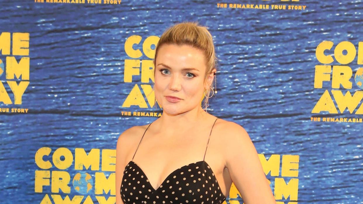 Sydney, Australia. 10th June 2021. Celebrities and VIPS attend the Sydney Premiere opening night of the musical Come From Away at the Capitol Theatre, Campbell Street, Haymarket. Pictured: Anna May Samson. Credit: Richard Milnes/Alamy Live News