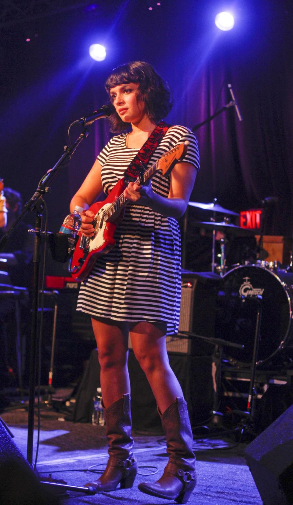 Norah Jones performs her entire new album during the SXSW Music Festival in Austin, Texas on Saturday, March 17, 2012.(AP Photo/Jack Plunkett)