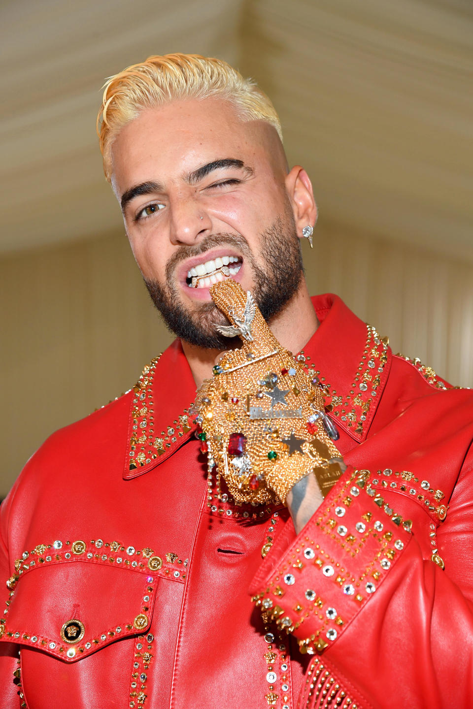 Maluma attends The 2021 Met Gala Celebrating In America: A Lexicon Of Fashion at Metropolitan Museum of Art on September 13, 2021 in New York City.  / Credit: Kevin Mazur/MG21/Getty Images For The Met Museum/Vogue