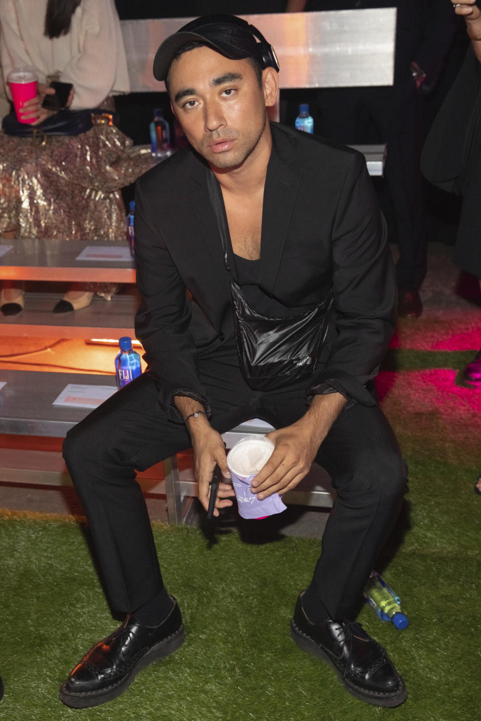 Nicola Formichetti attends the Brandon Maxwell runway show during NYFW Spring/Summer 2020 on Saturday, Sept. 7, 2019, in the Brooklyn borough of New York. (Photo by Brent N. Clarke/Invision/AP
