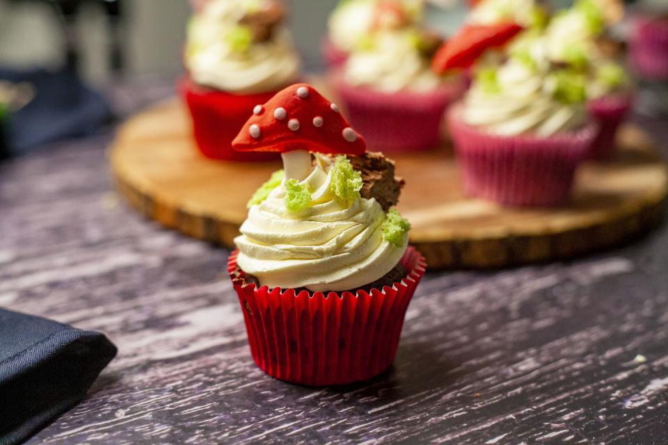 <p>It doesn’t get much better than this classic flavour combination. We’ve topped each cupcake with a miniature forest scene, edible moss and all!</p><p><strong>Recipe: <a href="https://www.goodhousekeeping.com/uk/food/recipes/a41720671/black-forest-cupcakes/" rel="nofollow noopener" target="_blank" data-ylk="slk:Black Forest Cupcakes;elm:context_link;itc:0;sec:content-canvas" class="link ">Black Forest Cupcakes</a></strong></p>