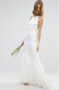 Cami Maxi Dress with Concertina Folding - <a rel="nofollow noopener" href="http://www.asos.com/asos/asos-bridal-cami-maxi-dress-with-concertina-folding/prd/7283018?iid=7283018&clr=White&SearchQuery=bridal&pgesize=37&pge=0&totalstyles=37&gridsize=3&gridrow=5&gridcolumn=3" target="_blank" data-ylk="slk:$292.83;elm:context_link;itc:0;sec:content-canvas" class="link ">$292.83</a>