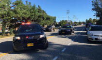 <p>Police and EMS respond to a shooting at a business park in the Edgewood area of Harford County Wednesday, Oct. 18, 2017 in Edgewood, Md. (Photo: Matt Button/Baltimore Sun/TNS via Getty Images) </p>