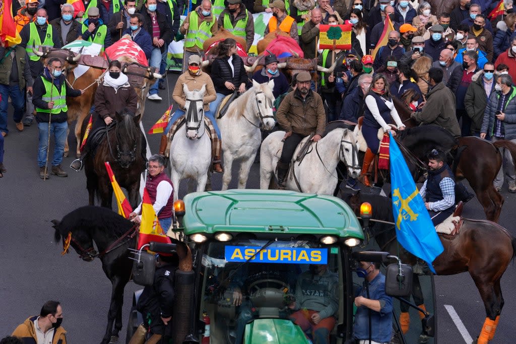 Spain Rural Protest (Copyright 2022 The Associated Press. All rights reserved)