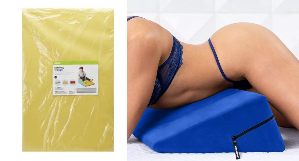 Kmart's Soft Play Triangle; Lovehoney Liberator Microfibre Sex Position Wedge