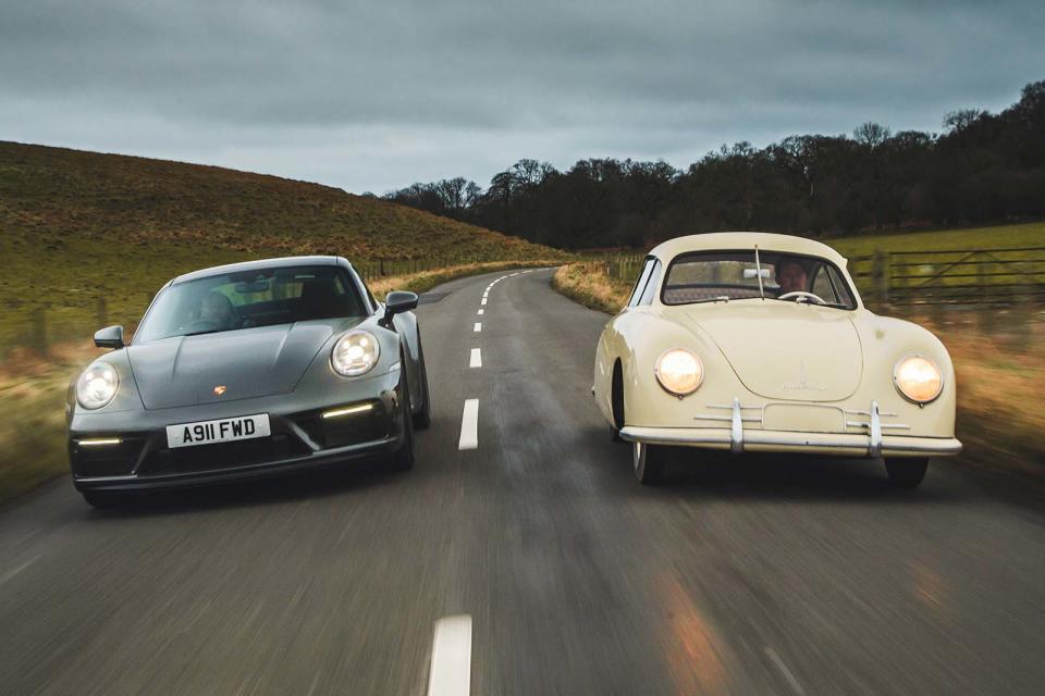 Porsche 911 Carrera GTS and Porsche 356:2 front