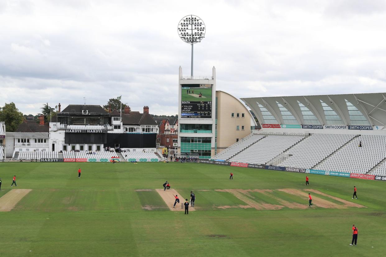 Bringing up the Hundred: teams representing the North and the South face off at Trent Bridge: PA