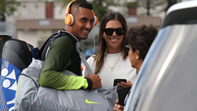 Kyrgios and Tomljanovic. Image: Getty