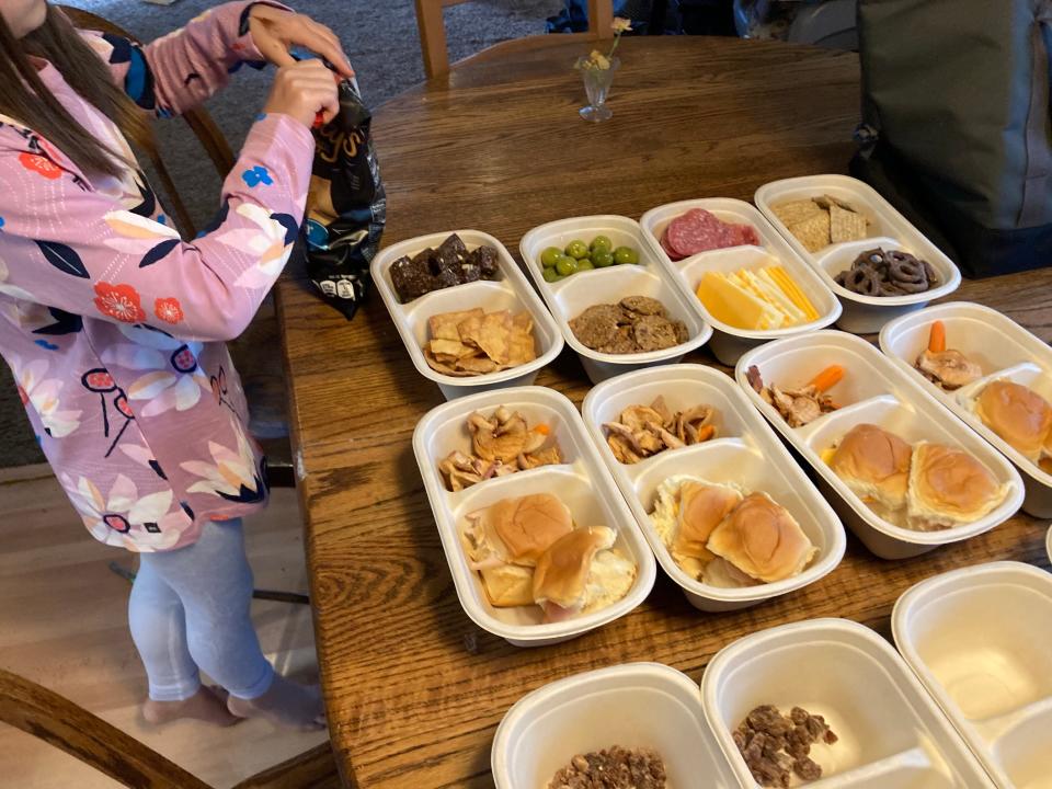 Family meal prepping