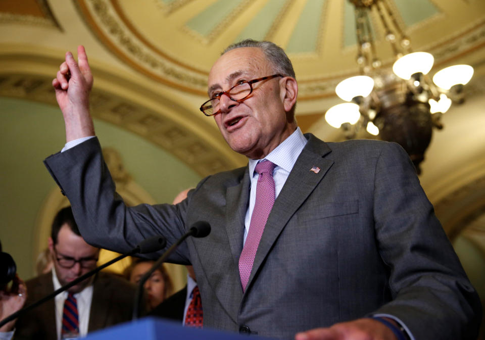 U.S. Senate Minority Leader Chuck Schumer (D-N.Y.) urged a group of breakaway New York Democrats to return to the party fold. (Photo: Joshua Roberts / Reuters)