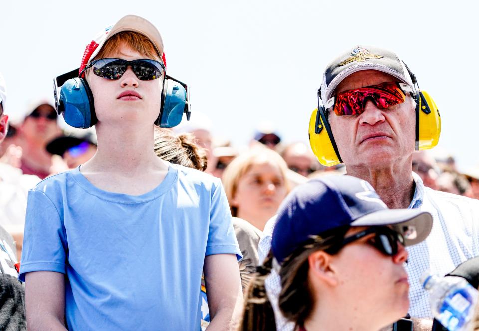  during the 106th running of the Indianapolis 500 at Indianapolis Motor Speedway.