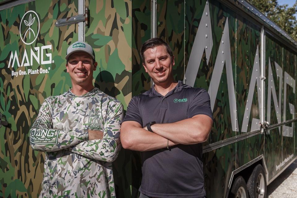 Kyle and Keith Rossin are owners of MANG Apparel, a fishing apparel company based in Palm Beach County. The brothers plant mangroves around the world and work with county and state agencies on local replanting projects, too. Photographed on Thursday, May 26, 2022.