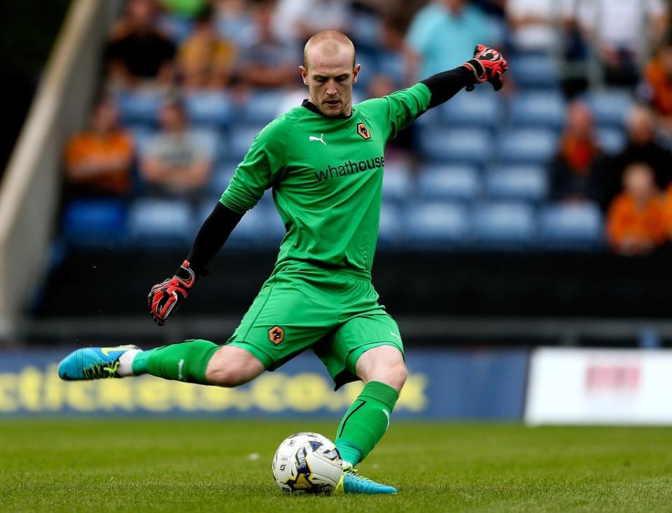 Aaron McCarey, pictured playing for Wolves, was the goalkeeper involved (Getty Images)