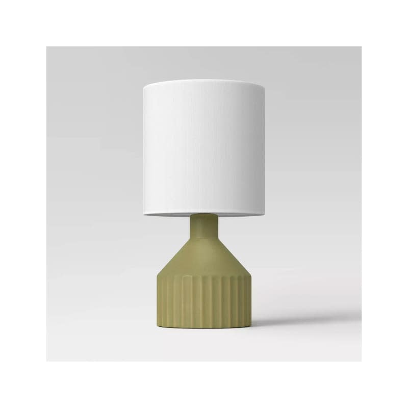 Ribbed Ceramic Mini Table Lamp