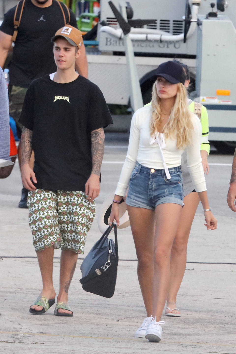 Justin Bieber et Hailey Baldwin à Saint-Barthélemy en 2016