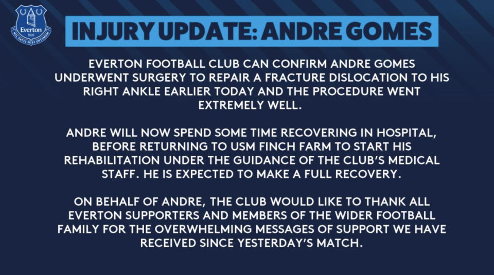 Gomes injury update