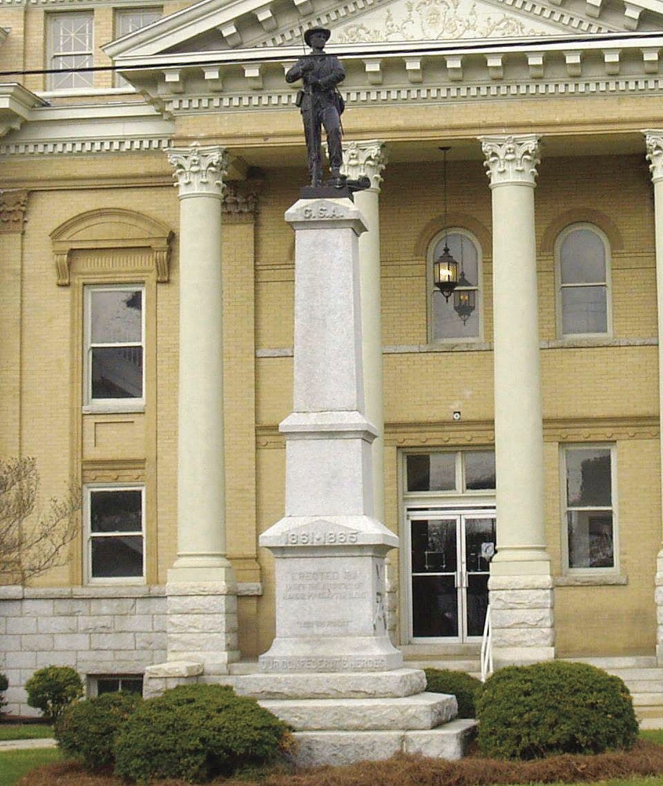 A reward is being offered for information about whoever vandalized the Confederate monument at the Randolph County Courthouse last week.