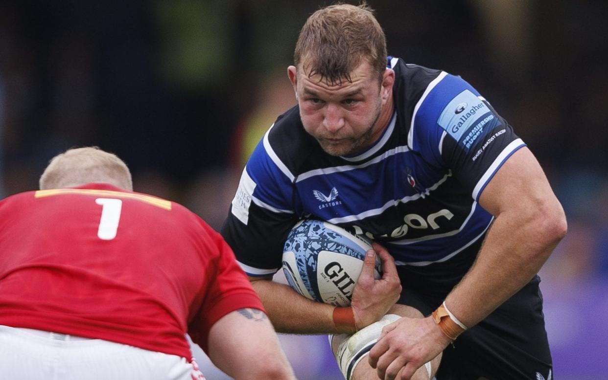 Ross Molony in pre-season action for Bath