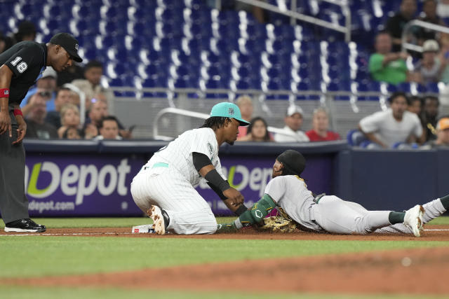 Edward Cabrera fans 10 in Marlins' win over Athletics