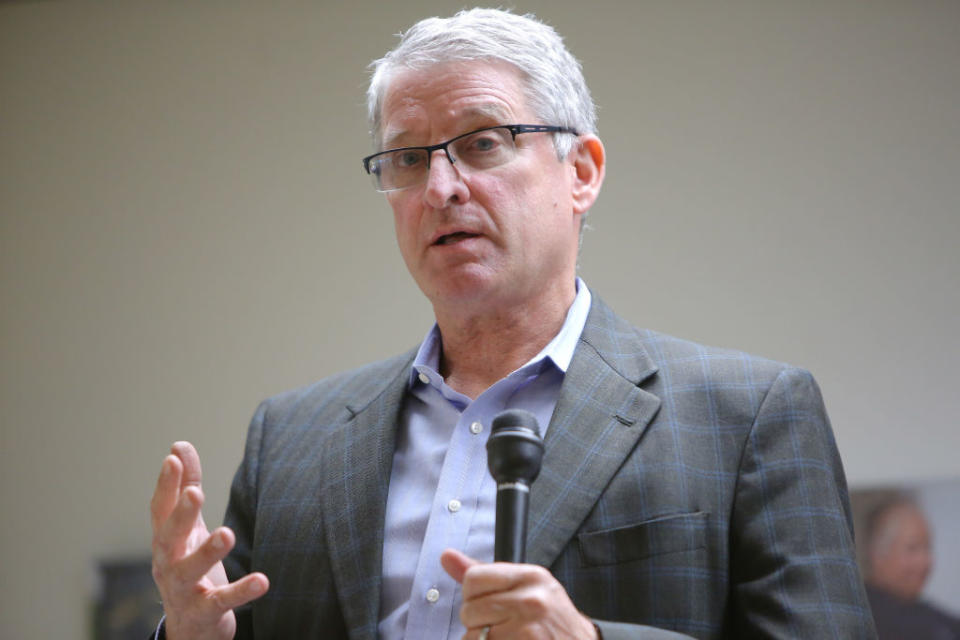 “I don’t know what the underlying feeling was or what the motivation was,” says former Seattle Police Chief Jim Pugel, pictured here running as a candidate for the Seattle City Council in 2019. (Credit: Genna Martin/San Francisco Chronicle via Getty Images)