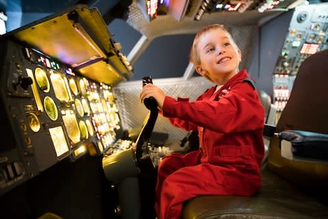 Walking inside the plane, it is relatively cramped – but then the flight to New York did only take 3.5 hours - Credit: AEROSPACE BRISTOL/ADAM GASSON