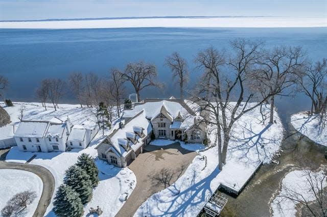 The four bedroom, 4.5 bathroom home listed for sale for  $1,750,000 on Lake Road in Appleton