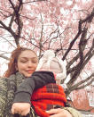 <p>In one selfie, Hadid carried a bundled up Khai while <a href="https://www.instagram.com/p/CN3i4cXnMqN/" rel="nofollow noopener" target="_blank" data-ylk="slk:showing off a blossoming tree;elm:context_link;itc:0;sec:content-canvas" class="link ">showing off a blossoming tree</a>. </p>