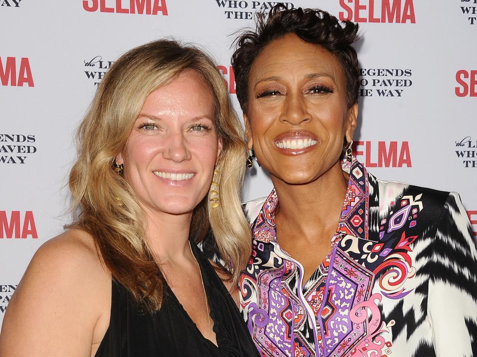 Amber Laign and Robin Roberts attend the "Selma" and the Legends Who Paved the Way gala at Bacara Resort on December 6, 2014 in Goleta, California