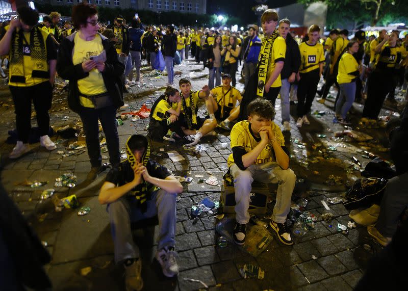 Champions League - Final - Borussia Dortmund v Real Madrid - Fans gather in Dortmund