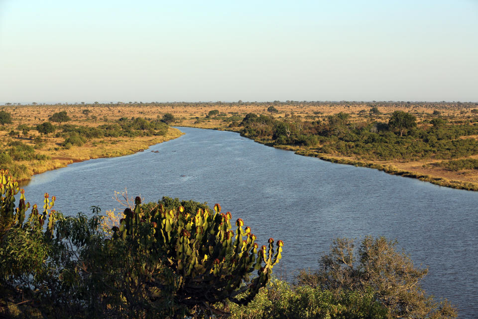 Pictured is Kruger National Park's Lower Sabie in South Africa.