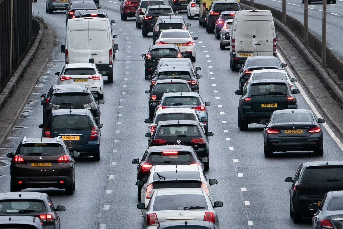 Analysis by traffic information supplier Inrix found that UK drivers lost an average of 80 hours last year due to congestion (Aaron Chown/PA) (PA Wire)