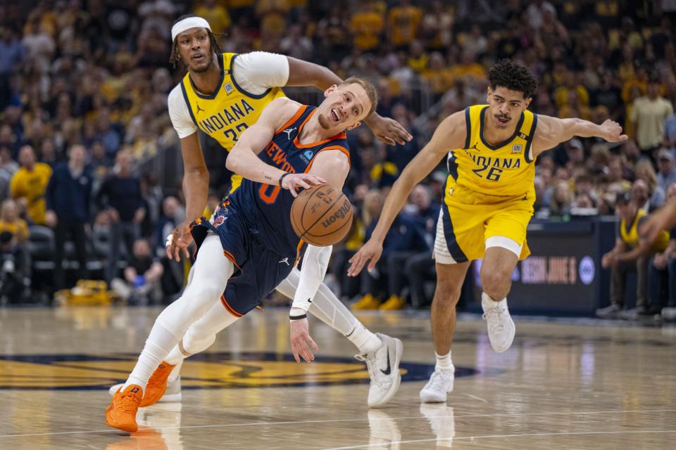 Will the New York Knicks beat the Indiana Pacers in Game 5 of their NBA Playoffs series? NBA picks, predictions and odds weigh in on Tuesday's game.