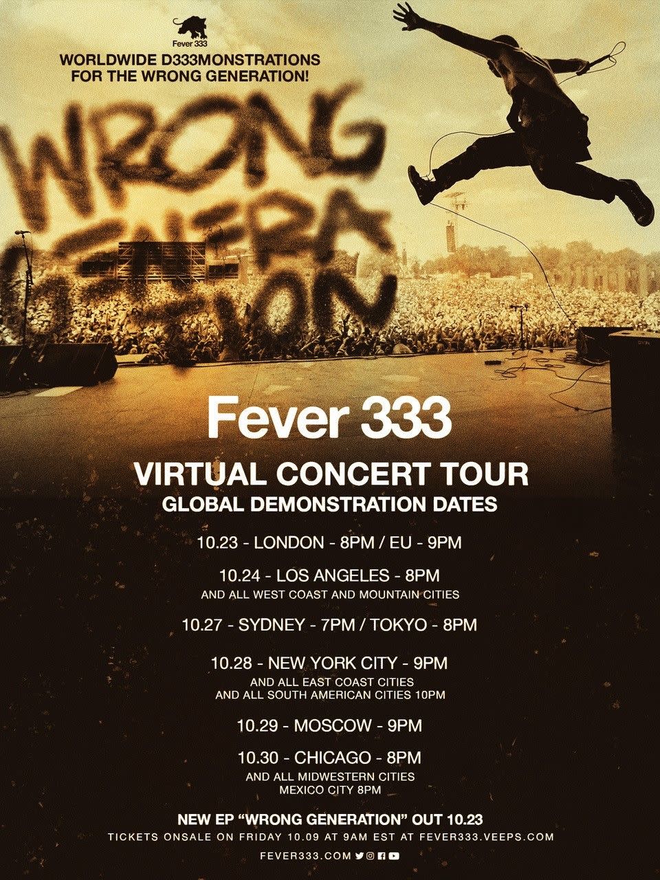 FEVER 333 virtual tour admat