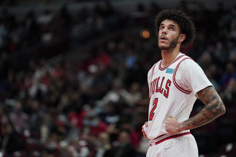 Lonzo Ball新賽季轉戰芝加哥公牛。（Photo by Patrick McDermott/Getty Images）