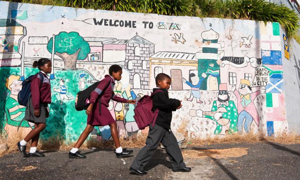 Schoolchildren in Cape Town, South Africa