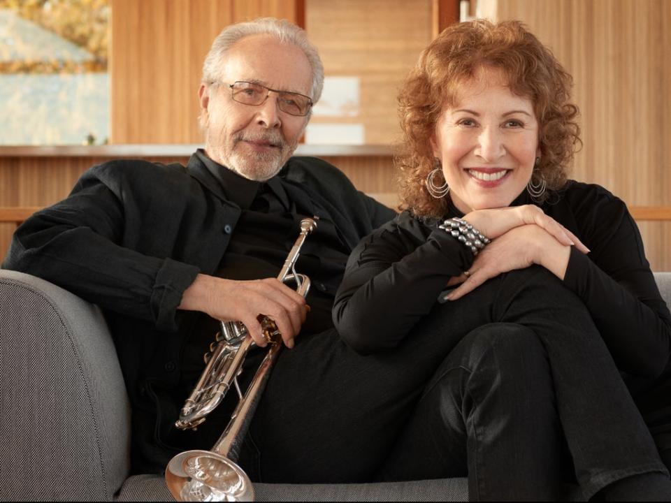 Herb Alpert and Lani Hall at home in Malibu (Dewey Nicks)