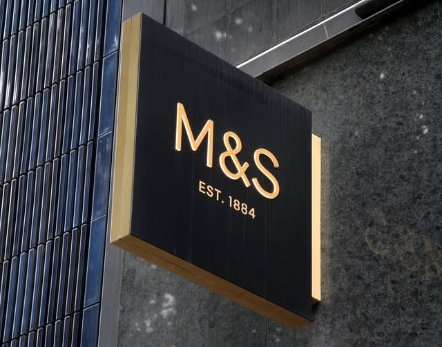 A branch of Marks & Spencer on Oxford Street, central London (Yui Mok/PA)