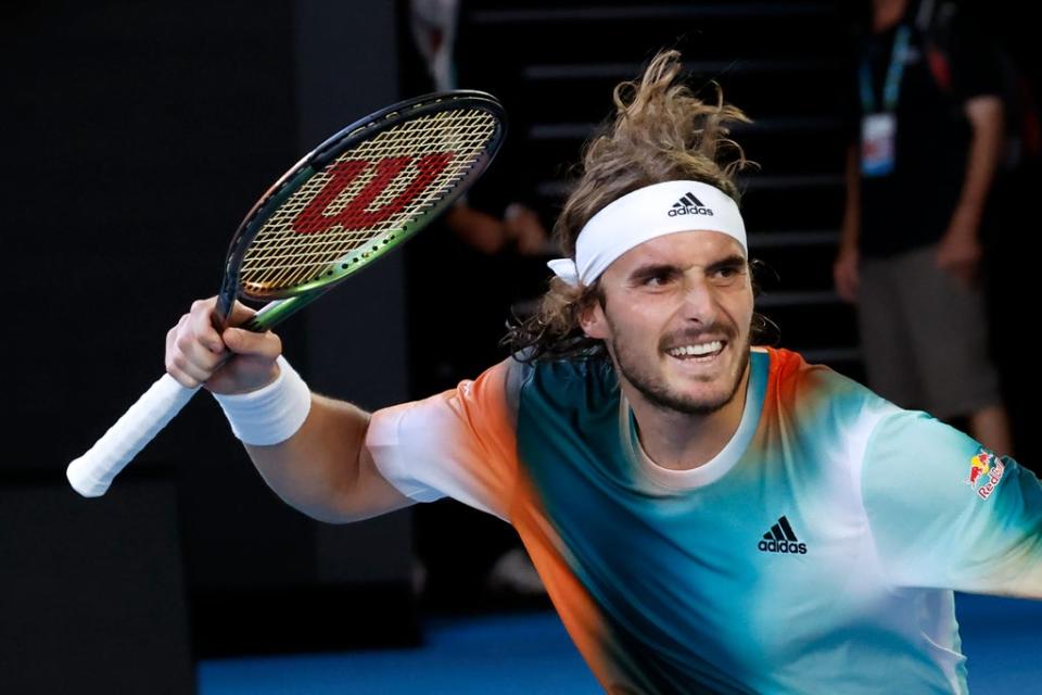 Stefanos Tsitsipas is looking to make it back into the last eight in Melbourne (Hamish Blair/AP) (AP)