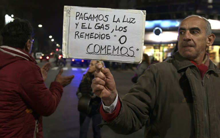 Street protests are a daily occurrence in Argentina where people complain they don't have enough money to buy food, let alone pay bills