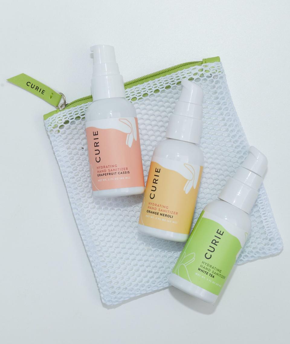 Curie Hand Sanitizer Trio. Image via Curie.