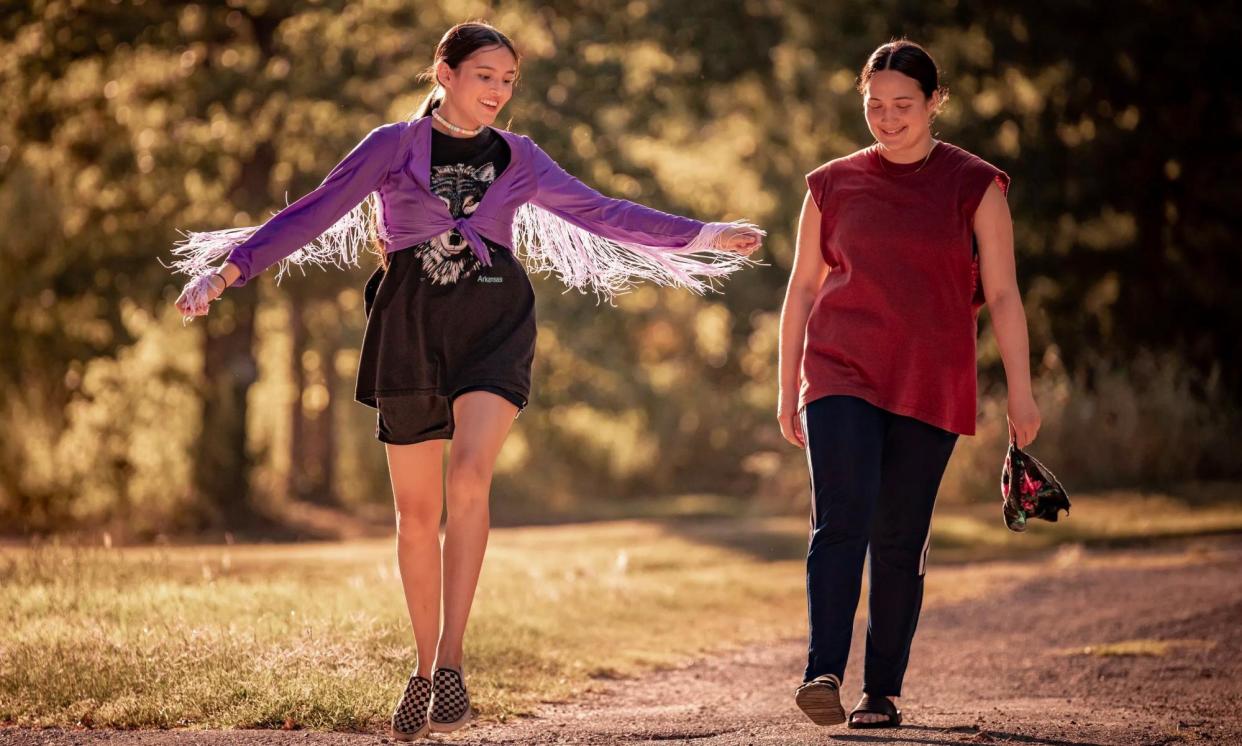 <span>Valuable … Isabel Deroy-Olsen and Lily Gladstone in Fancy Dance.</span><span>Photograph: Apple TV</span>