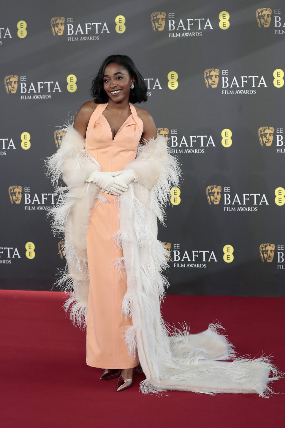 LONDON, ENGLAND - FEBRUARY 18: Ayo Edebiri attends the 2024 EE BAFTA Film Awards at The Royal Festival Hall on February 18, 2024 in London, England. (Photo by John Phillips/Getty Images)