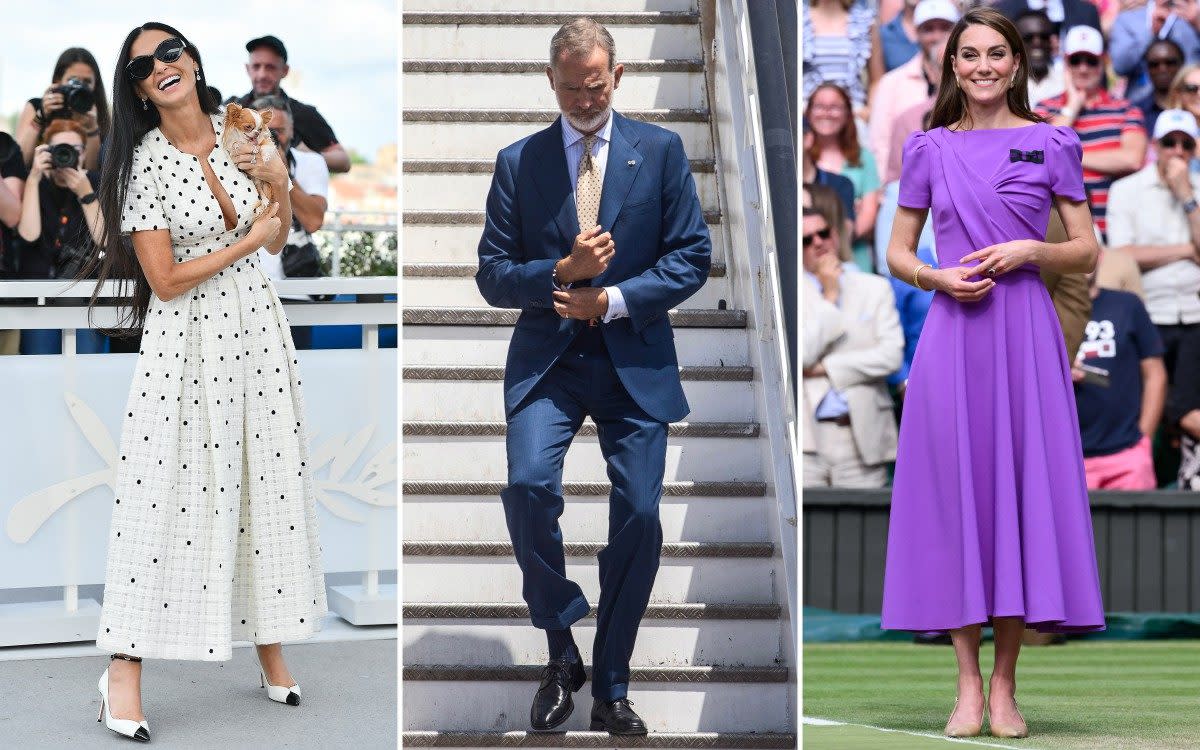 Katie Holmes, King Felipe of Spain and the Princess of Wales feature on our summer best-dressed list